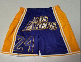 Los Angeles Lakers #24 blue shorts