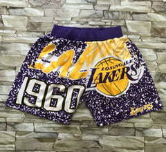 Los Angeles Lakers 1960 Mitchell And Ness NBA Shorts