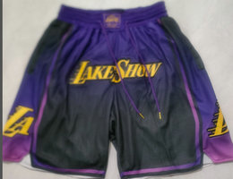 Los Angeles Lakers 2025 City NBA Shorts 1