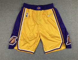 Los Angeles Lakers 75th anniversary Gold Shorts