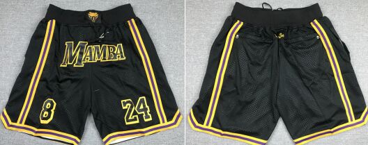 Los Angeles Lakers Black Mamba NBA Pocket Shorts