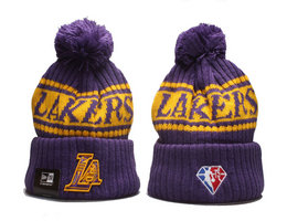 Los Angeles Lakers NBA Knit Beanie Hats YP 2