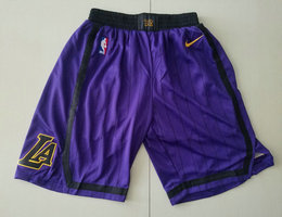Los Angeles Lakers Purple CIty shorts