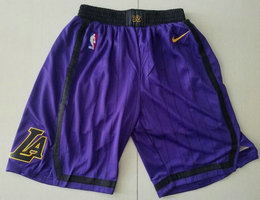 Los Angeles Lakers Purple City Swingman Shorts