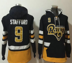 Los Angeles Rams #9 Matthew Stafford All Stitched Hooded Sweatshirt