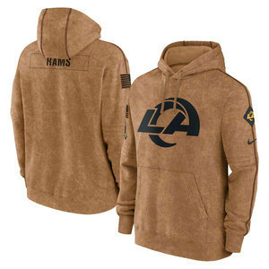 Los Angeles Rams 2023 Camo Salute To Service Pullove Hoodie