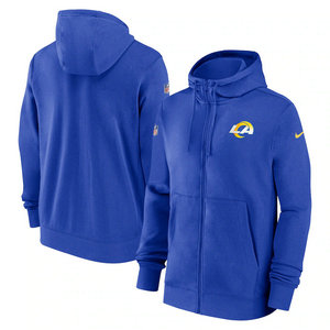 Los Angeles Rams 2023 zipper Blue Pullove Hoodie