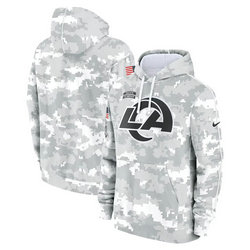 Los Angeles Rams 2024 Camo Salute To Service Pullove Hoodie 2