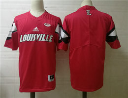 Louisville Cardinals Blank Red Authentic Stitched NCAA Jersey