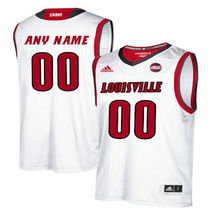 Louisville Cardinals Customized College White Authentic Basketball Jersey