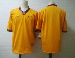Maroon Minnesota Golden Gophers Blank Yellow College Football Jersey