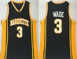 Marquette Golden Eagles #3 Dwyane Wade Navy Blue College Basketball stitched Jerseys