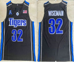Memphi Tigers #32 James Wiseman Black College Basketball Jersey