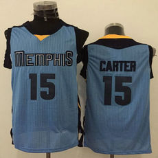 Memphis Grizzlies #15 Vince Carter Light Blue Revolution 30 Authentic Stitched NBA jersey