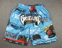 Memphis Grizzlies 2024 doodle Blue shorts