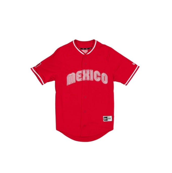 Mexico Blank Red baseball jersey
