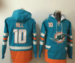 Miami Dolphins #10 Tyreek Hill All Stitched Hooded Sweatshirt
