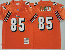 Miami Dolphins #85 Mark Duper Orange Throwback Authentic Stitched NFL Jersey