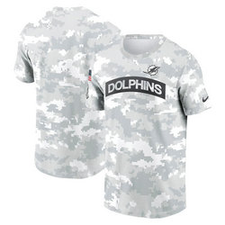 Miami Dolphins 2024 Camo Salute To Service T-shirt