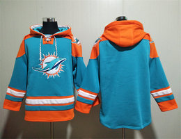 Miami Dolphins Blank Green All Stitched Hooded Sweatshirt