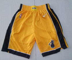 Miami Heat Gold color NBA Shorts