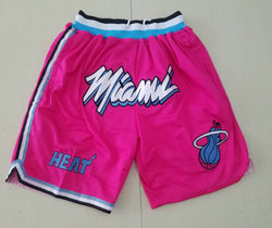 Miami Heat Pink NBA Shorts