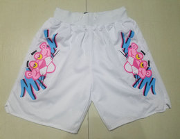 Miami Heat leopard White NBA shorts