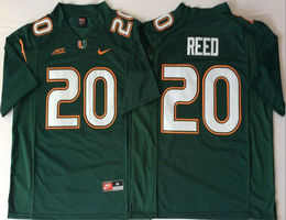 Miami Hurricanes #20 Ed Reed Green 2018 Stitched NCAA Jerseys