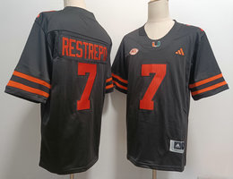 Miami Hurricanes #7 Xavier Rest Black Stitched NCAA Jersey