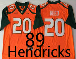 Miami Hurricanes #89 Hendricks Orange 2018 Stitched NCAA Jerseys