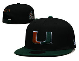 Miami Hurricanes NCAA Snapbacks Hats YS 03