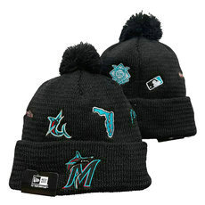 Miami Marlins MLB Knit Beanie Hats YD 2