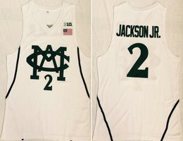 Michigan State College #2 Jaren Jackson Jr. White Basketball Jersey