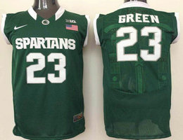 Michigan State Spartans #23 Draymond Green Green Authentic Basketball Stitched NCAA Jersey