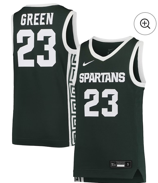 Michigan State Spartans #23 Draymond Green Green basketball jersey