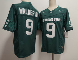 Michigan State Spartans #9 Kenneth Walker Green NCAA Jersey