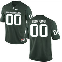 Michigan State Spartans Customized Green Limited Authentic Stitched NCAA Jersey
