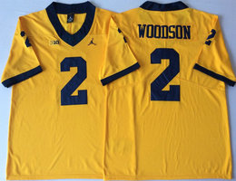 Michigan Wolverines #2 Charles Woodson Gold Vapor Untouchable Authentic Stitched NCAA Jersey