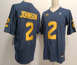 Michigan Wolverines #2 Will Johnson Navy Blue 2023 F.U.S.E Stitched NCAA Jersey