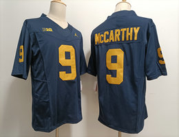 Michigan Wolverines #9 J.J. McCarthy Navy Blue 2023 F.U.S.E Stitched NCAA Jersey