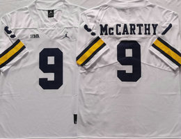 Michigan Wolverines #9 J.J. McCarthy White Stitched NCAA College Football Jersey