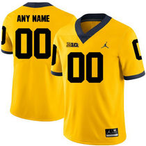 Michigan Wolverines Customized Gold Vapor Untouchable Authentic Stitched NCAA College Jersey