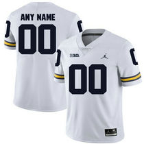 Michigan Wolverines Customized White Vapor Untouchable Authentic Stitched NCAA College Jersey
