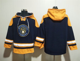 Milwaukee Brewers Blank Stitched Hoodies