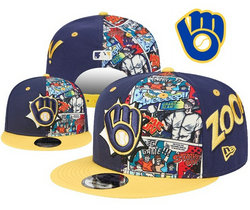 Milwaukee Brewers MLB Snapbacks Hats YD 06