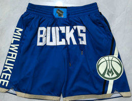 Milwaukee Bucks Blue 2025 City NBA Shorts
