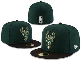 Milwaukee Bucks NBA Fitted Hats ty 03