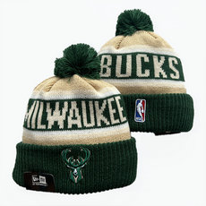 Milwaukee Bucks NBA Knit Beanie Hats YD 1