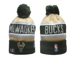 Milwaukee Bucks NBA Knit Beanie Hats Yp 1
