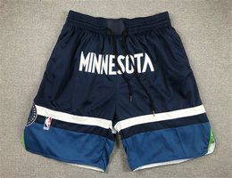 Minnesota Timberwolves 2024 Navy shorts